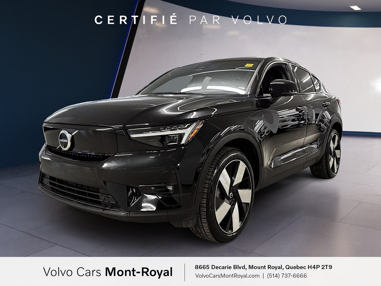 Onyx Black 2024 Volvo C40 Recharge SUV / Crossover All-Wheel Drive Automatic