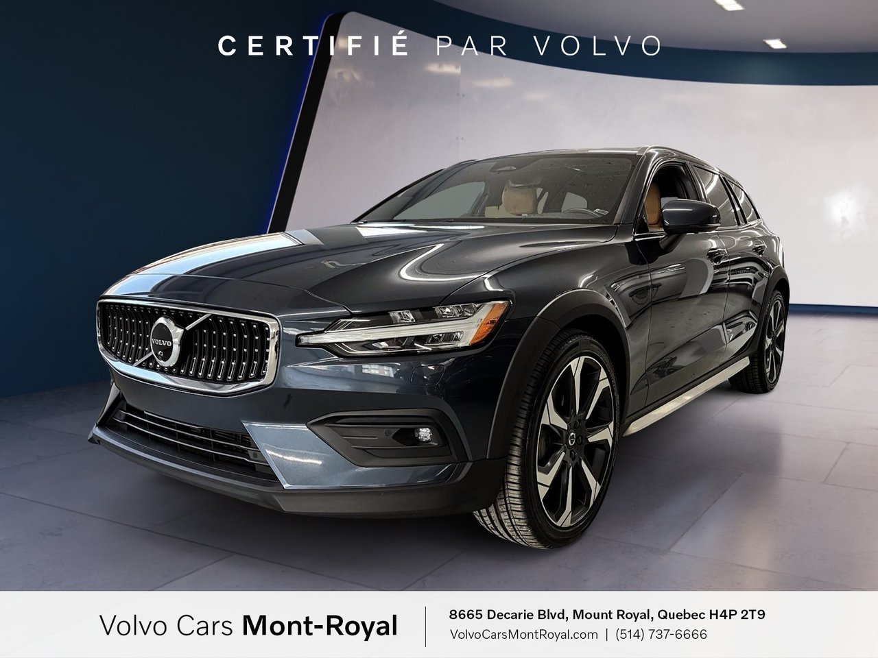 Denim Blue 2023 Volvo V60 Wagon All-Wheel Drive Automatic