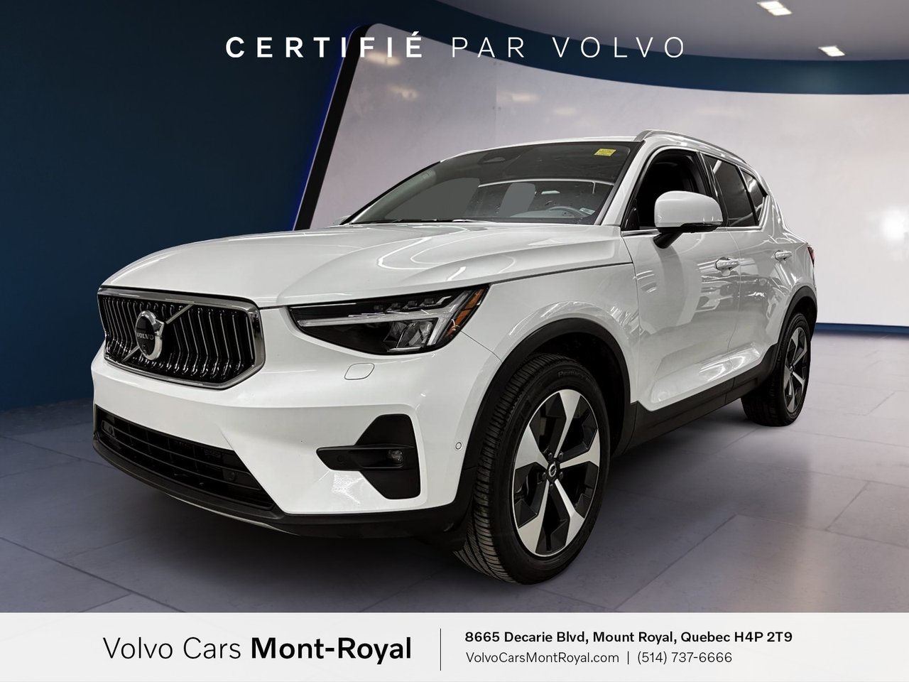 Crystal White 2024 Volvo XC40 SUV / Crossover All-Wheel Drive Automatic