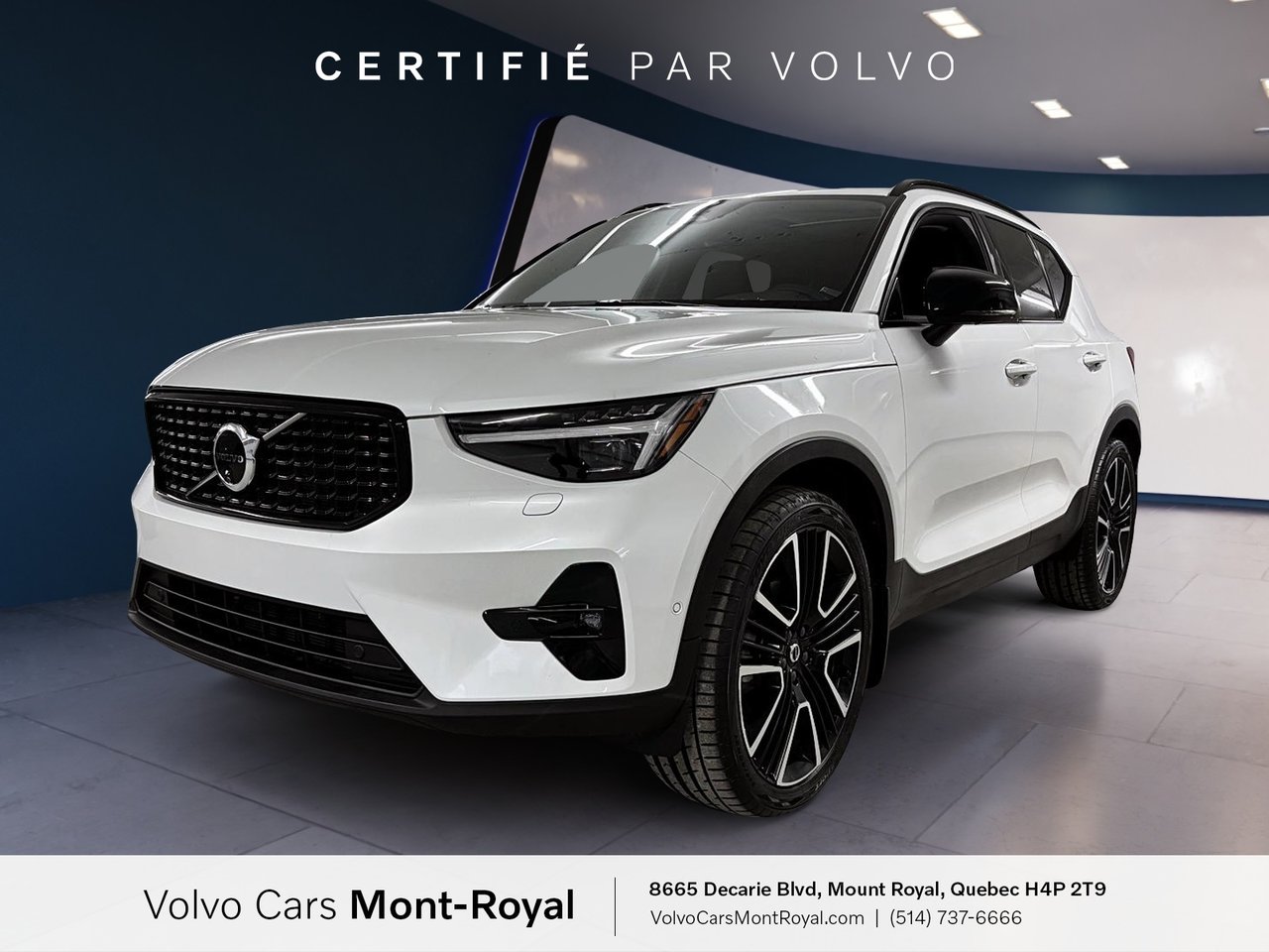 Crystal White 2024 Volvo XC40 SUV / Crossover All-Wheel Drive Automatic