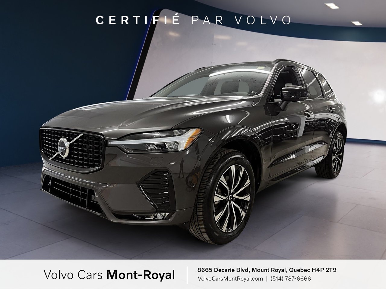 Gray (Platinum Grey) 2024 Volvo XC60 B5 Plus Dark Theme AWD SUV / Crossover All-Wheel Drive Automatic