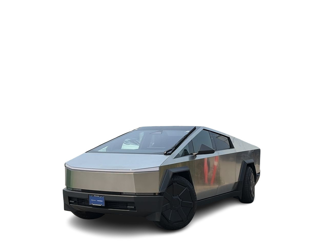 Silver 2024 Tesla Cybertruck Pickup Truck All-Wheel Drive Automatic