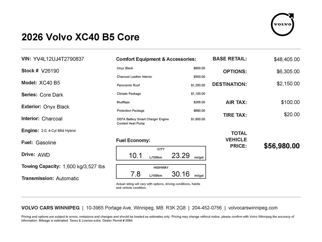 2026 Volvo XC40 Core Dark Theme-1