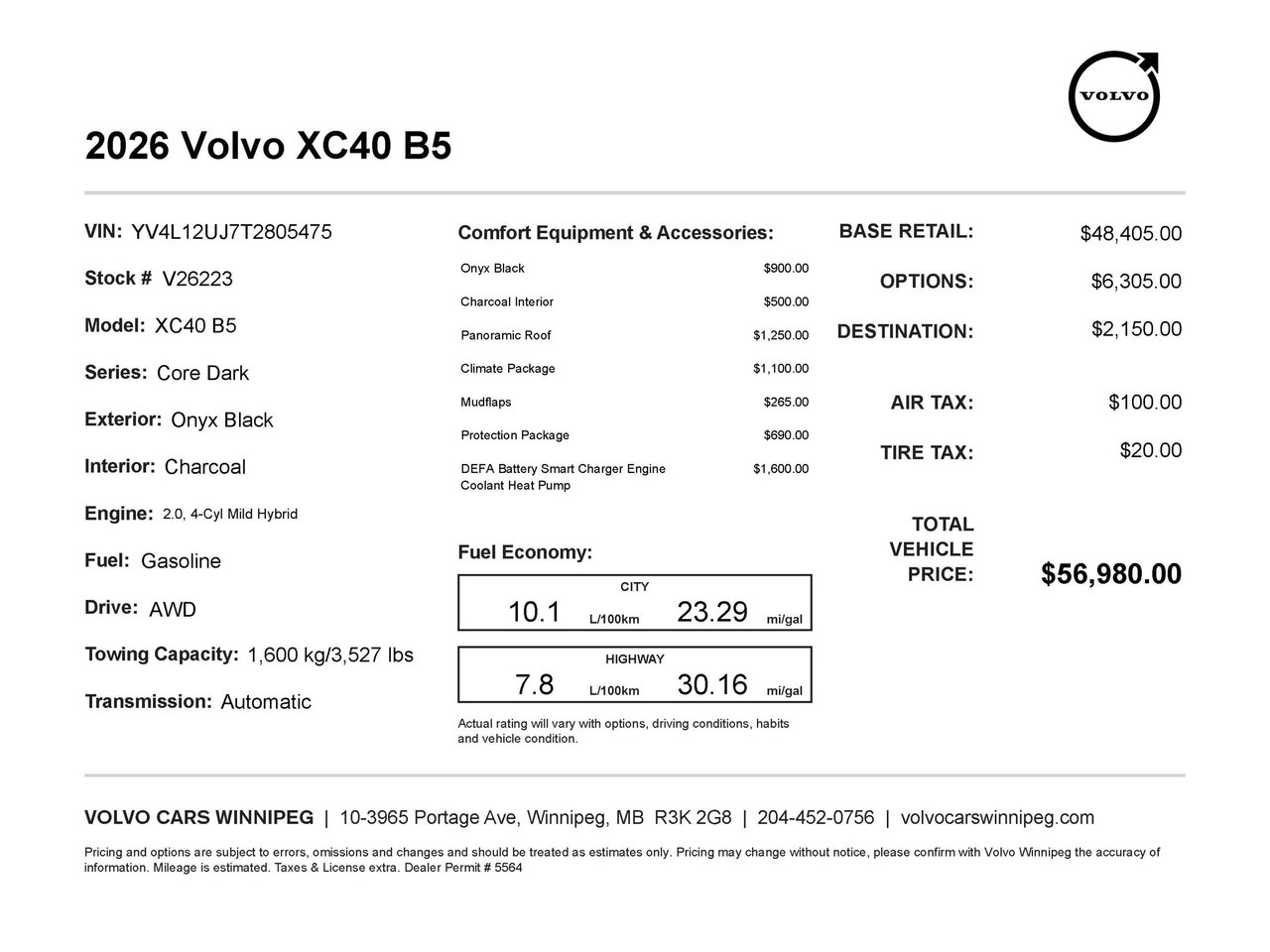 2026 Volvo XC40 Core Dark Theme-1
