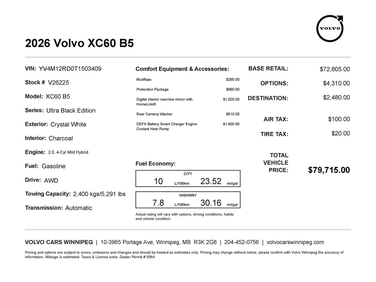 2026 Volvo XC60 Ultra Black Edition-1