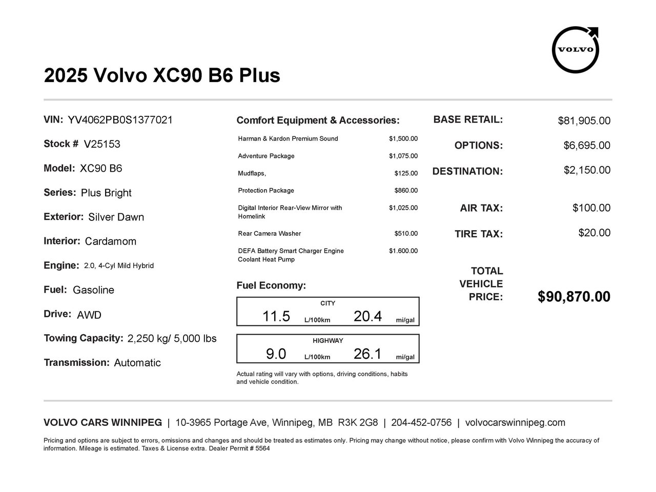 2025 Volvo XC90 Plus Bright Theme-1