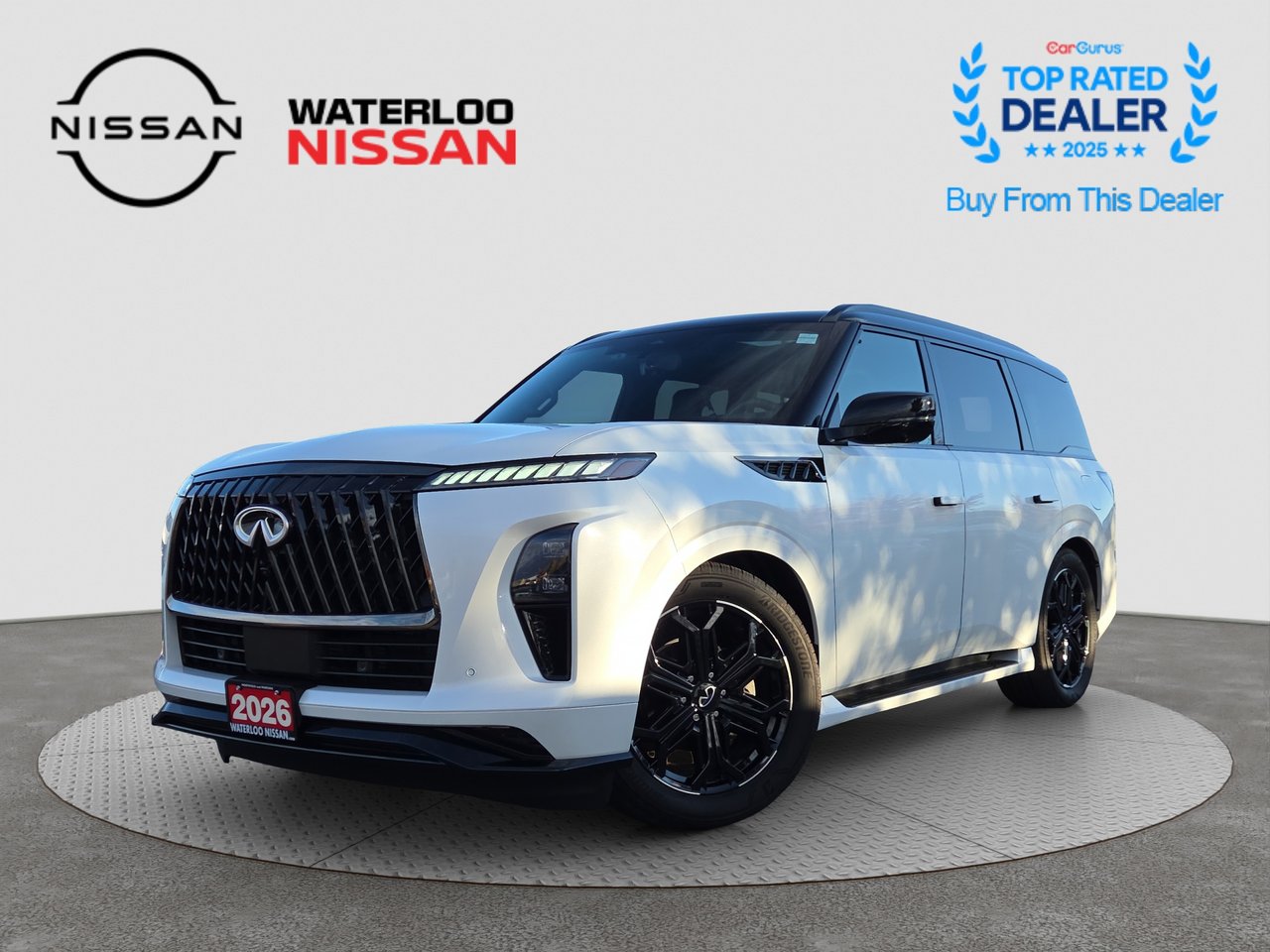 BLACK OBSIDIAN/RADIANT WHITE 2026 INFINITI QX80 SUV / Crossover All-Wheel Drive Automatic