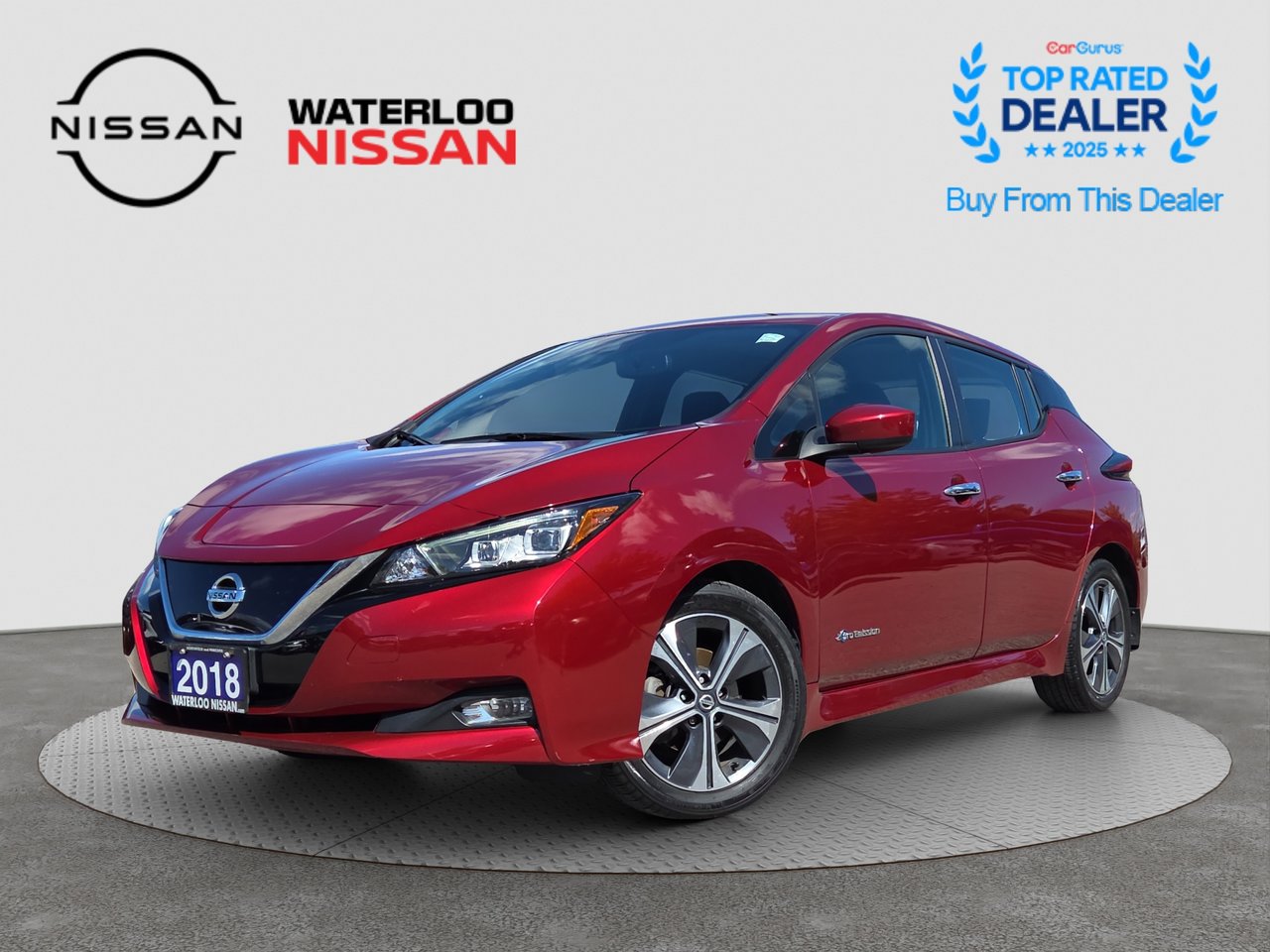 Red (SCARLET EMBER) 2018 Nissan LEAF Hatchback Front-Wheel Drive Automatic