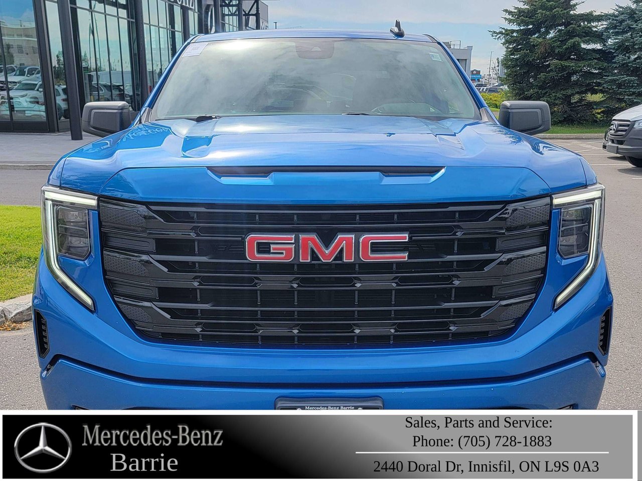 Blue 2022 GMC Sierra 1500 Pickup Truck Four-Wheel Drive