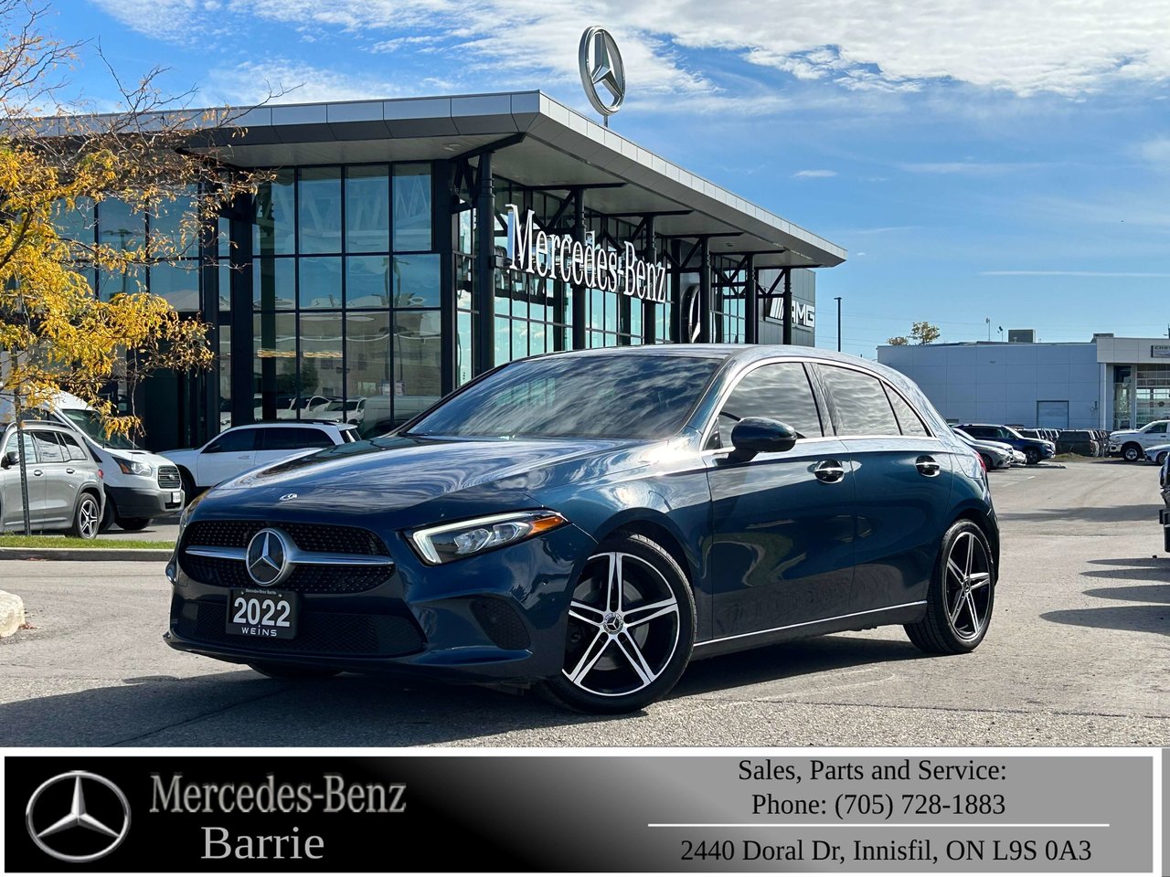 Blue 2022 Mercedes-Benz A-Class Sedan  