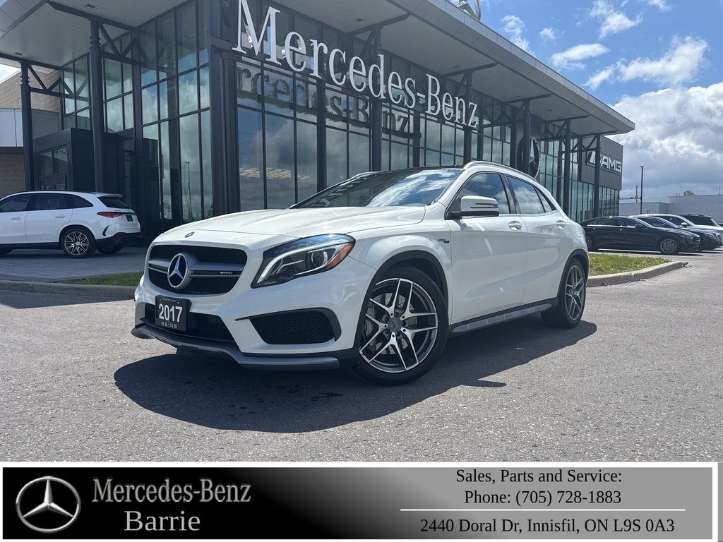 650 CALCITE WHITE 2017 Mercedes-Benz GLA 45 AMG 4MATIC SUV / Crossover All-Wheel Drive
