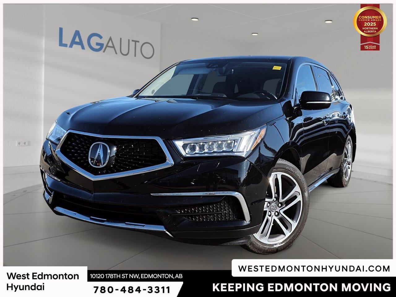 Black 2018 Acura MDX SUV / Crossover Automatic