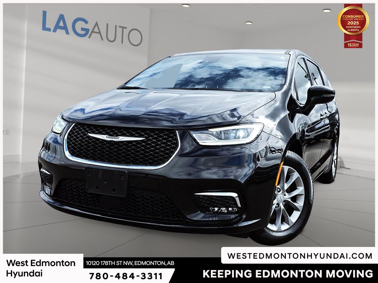 Diamond Black Crystal Pearlcoat 2026 Chrysler Pacifica Minivan Front-Wheel Drive Automatic