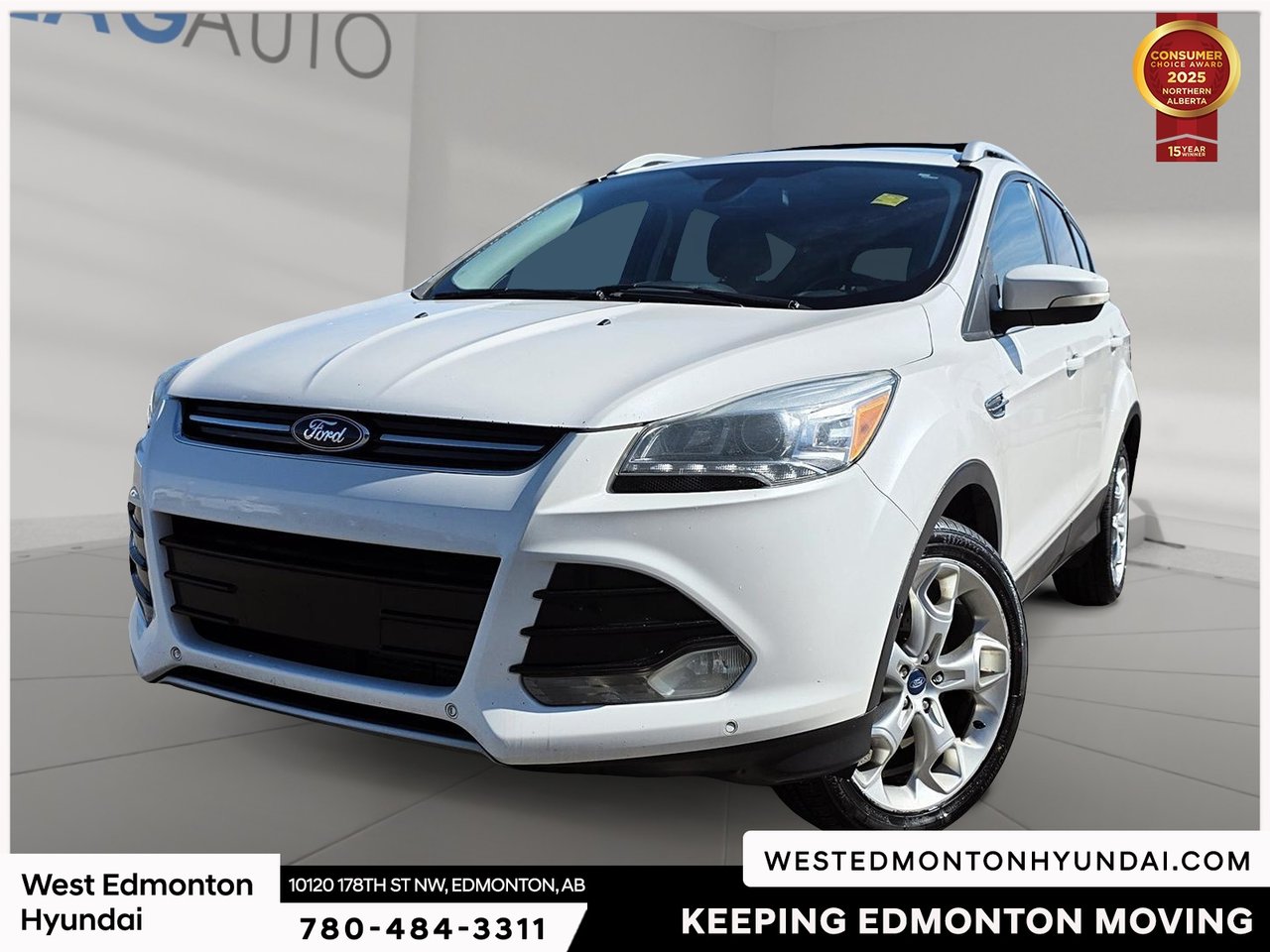White Platinum 2013 Ford Escape SUV / Crossover All-Wheel Drive Automatic