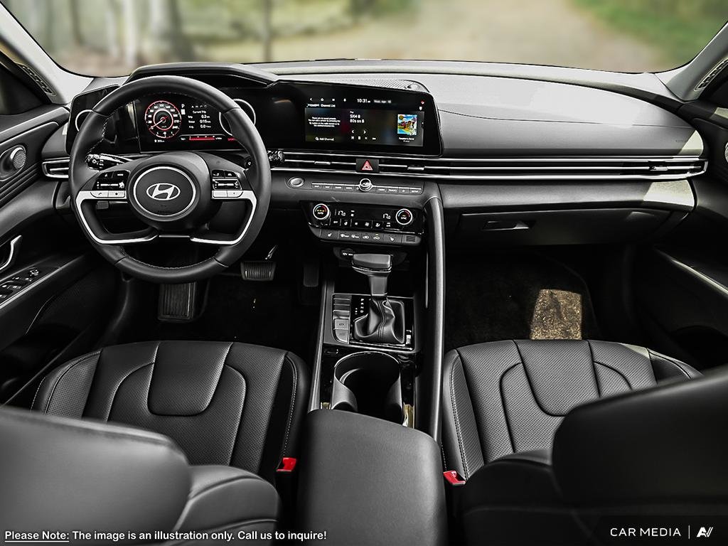 2025 Hyundai Elantra Hybrid Luxury Two-Tone Interior-19