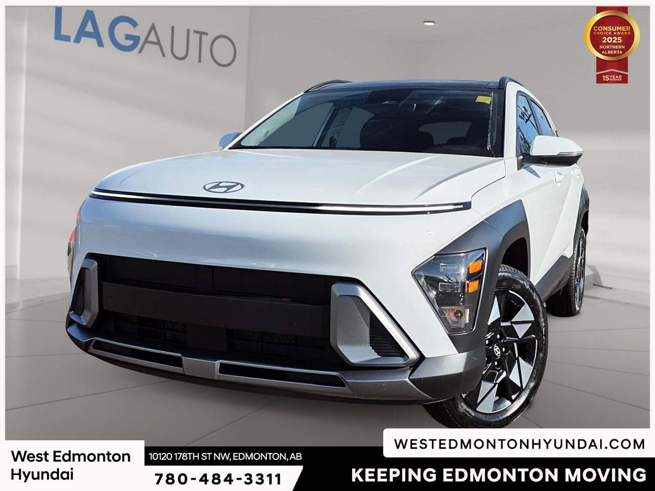 Atlas White 2026 Hyundai Kona SUV / Crossover Continuously Variable Transmission