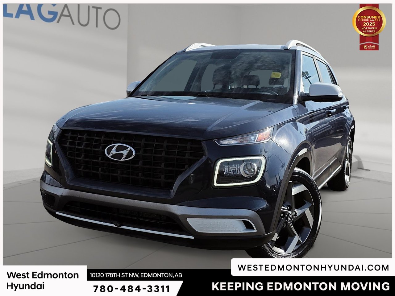 Denim Blue 2020 Hyundai Venue SUV / Crossover Continuously Variable Transmission