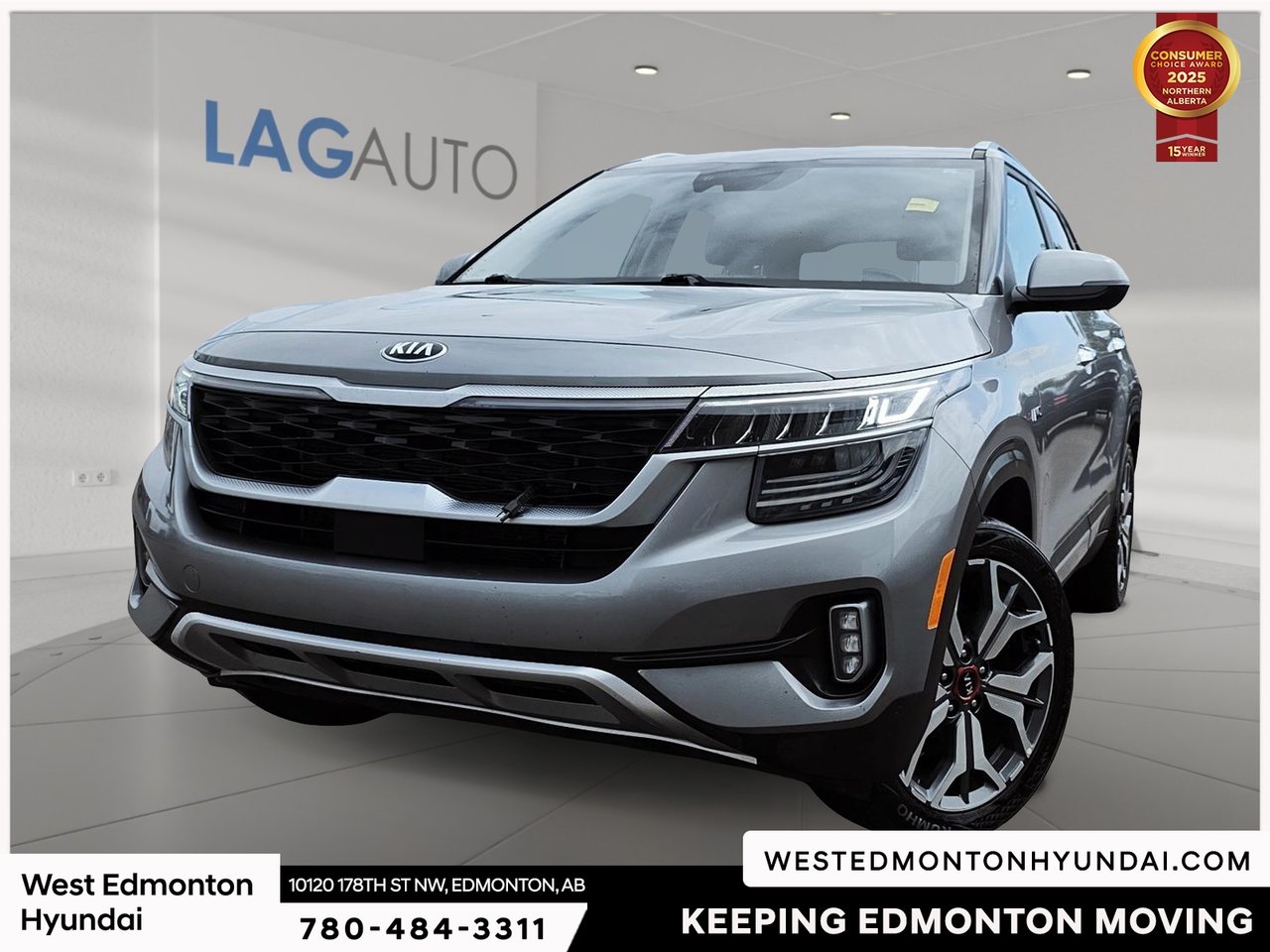 Steel Gray 2021 Kia Seltos SUV / Crossover All-Wheel Drive Automatic