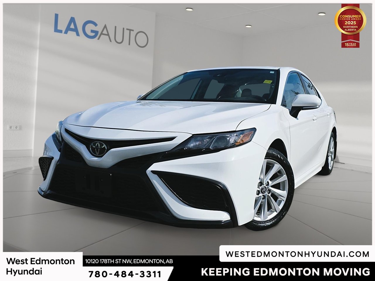 White 2023 Toyota Camry Sedan Front-Wheel Drive Automatic