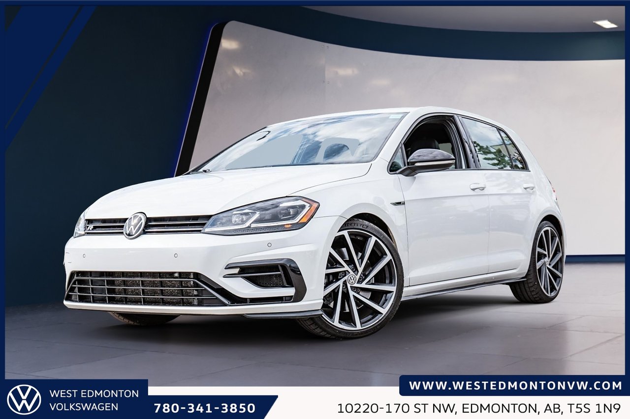 White 2018 Volkswagen Golf R 4-Door AWD Hatchback All-Wheel Drive Automatic