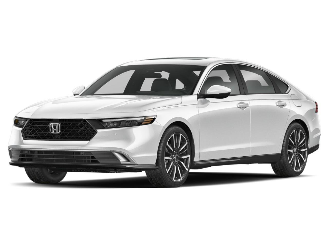 White 2026 Honda Accord Hybrid Touring FWD Sedan Front-Wheel Drive Continuously Variable Transmission