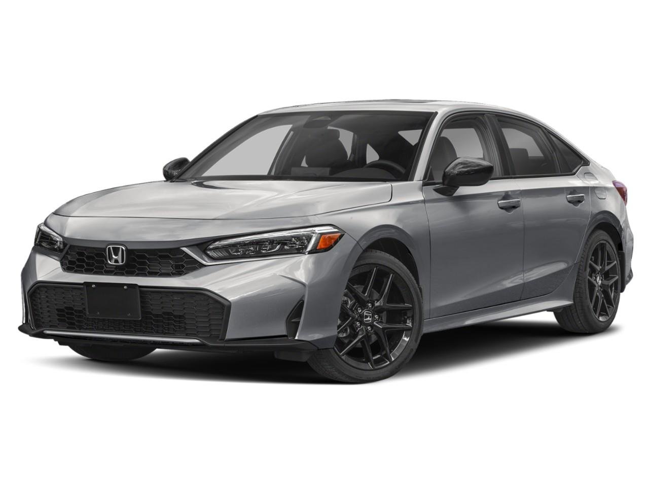 Silver 2026 Honda Civic Hybrid Sedan Front-Wheel Drive Continuously Variable Transmission