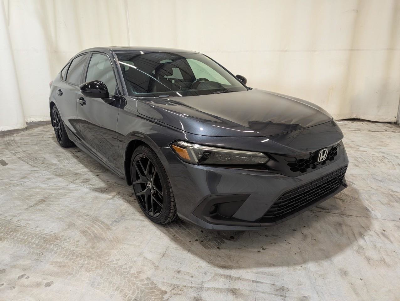 Gray 2023 Honda Civic Hatchback Hatchback Front-Wheel Drive Continuously Variable Transmission