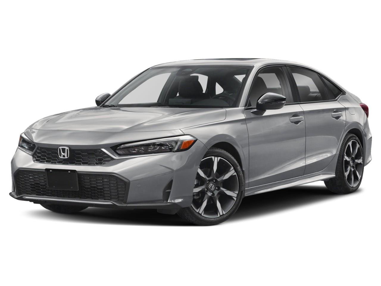Silver 2026 Honda Civic Hybrid Sedan Front-Wheel Drive Continuously Variable Transmission
