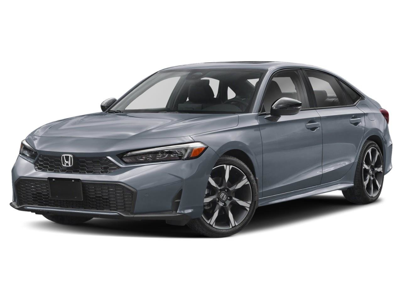 Gray 2026 Honda Civic Hybrid Sedan Front-Wheel Drive Continuously Variable Transmission