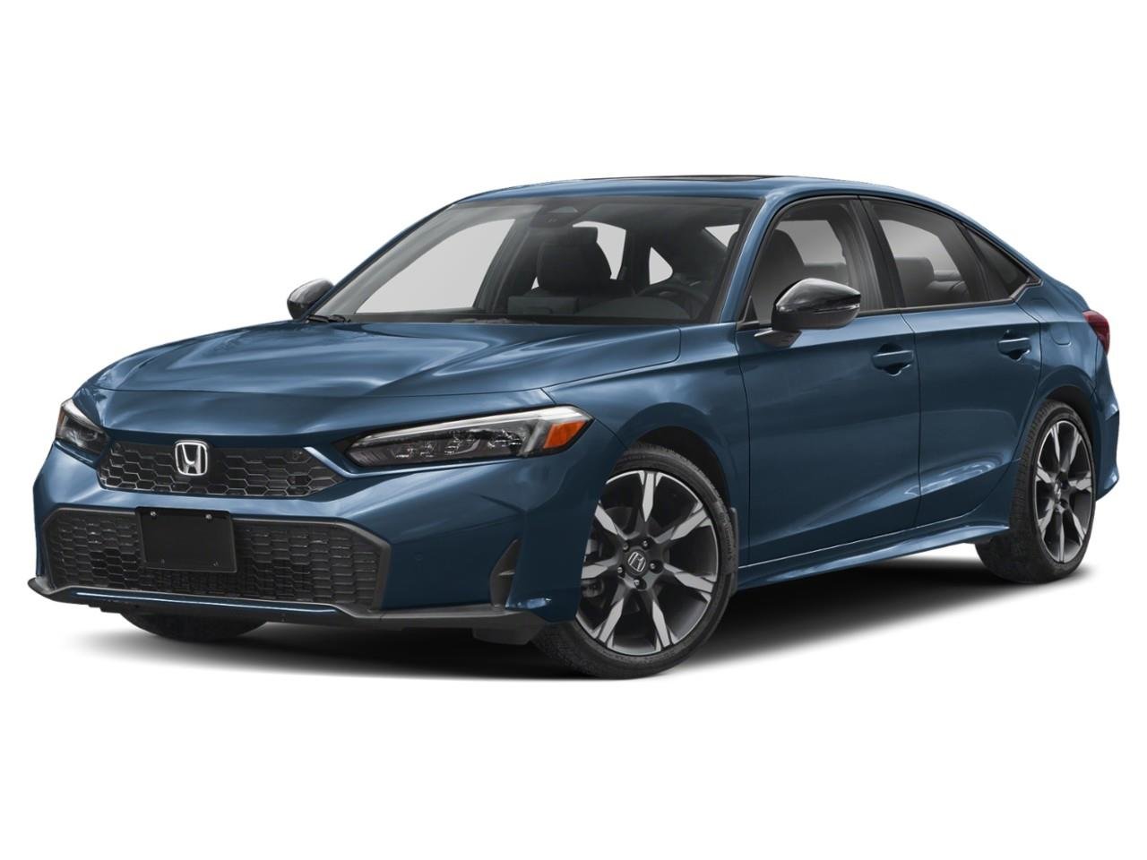 Blue 2026 Honda Civic Hybrid Sedan Front-Wheel Drive Continuously Variable Transmission