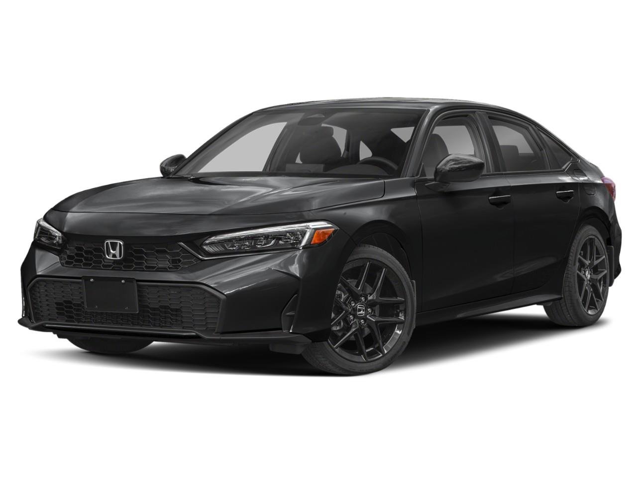 Black 2026 Honda Civic Hybrid Sedan Front-Wheel Drive Continuously Variable Transmission