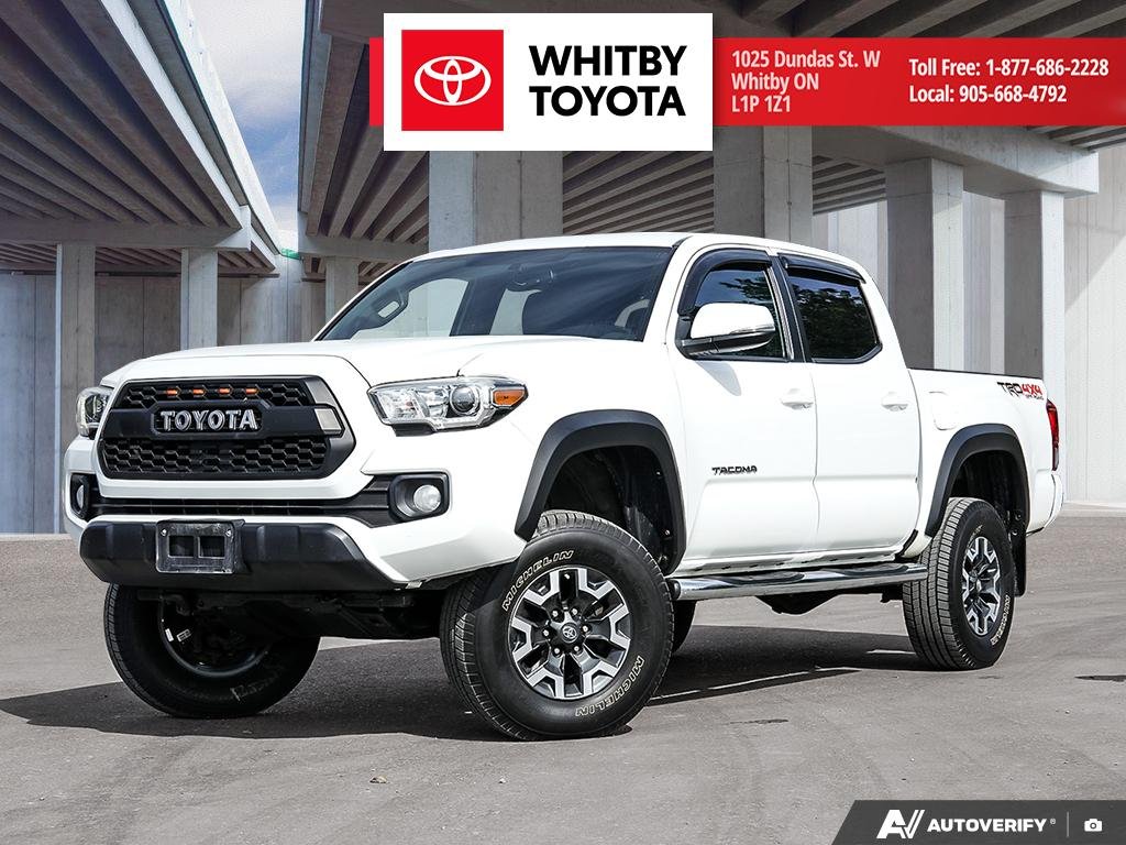 SUPER WHITE 2017 Toyota Tacoma Pickup Truck Four-Wheel Drive Automatic