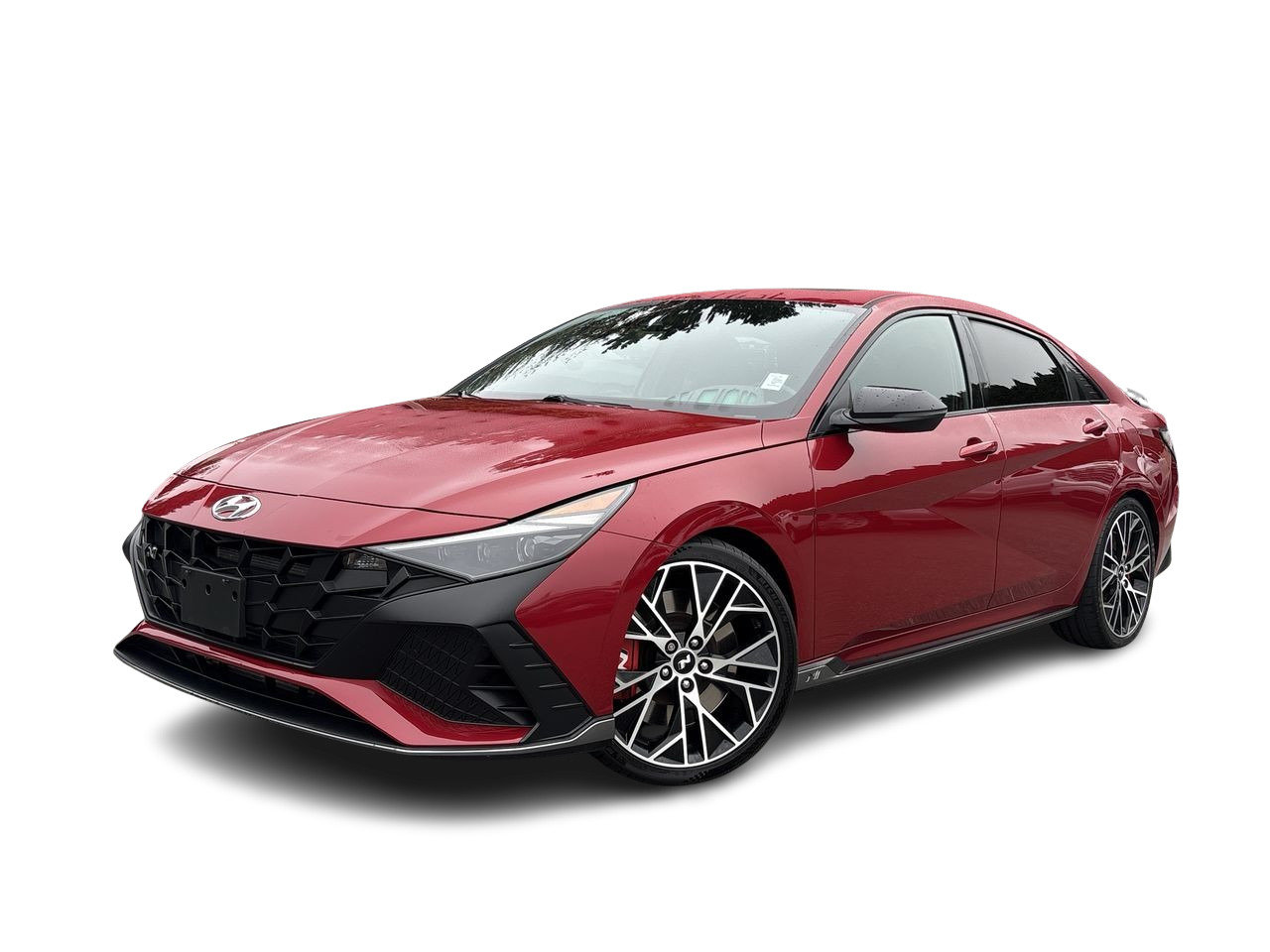 Fiery Red 2022 Hyundai Elantra N Sedan Front-Wheel Drive Automatic