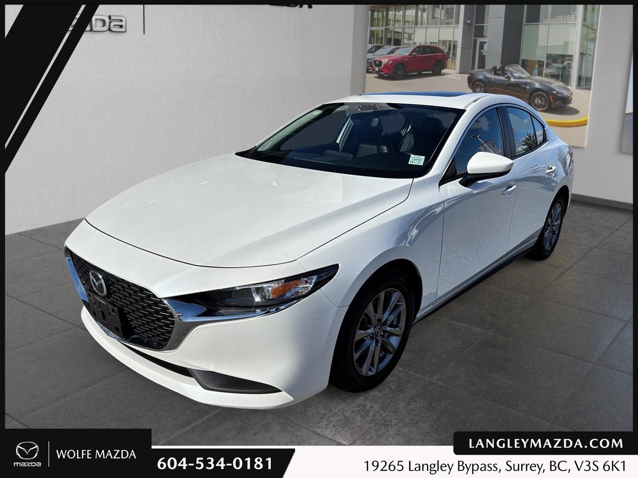 RHODIUM WHITE 51K 2020 Mazda MAZDA3 Sedan Automatic