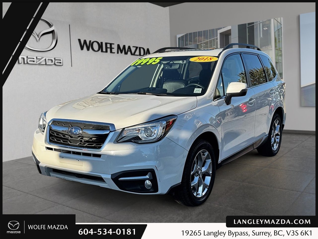 White 2018 Subaru Forester SUV / Crossover All-Wheel Drive Continuously Variable Transmission