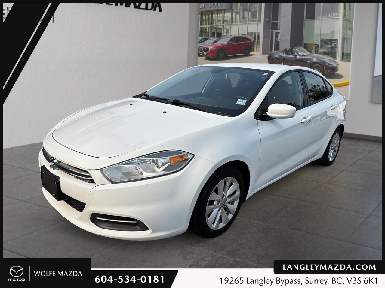 White 2016 Dodge Dart Sedan Front-Wheel Drive