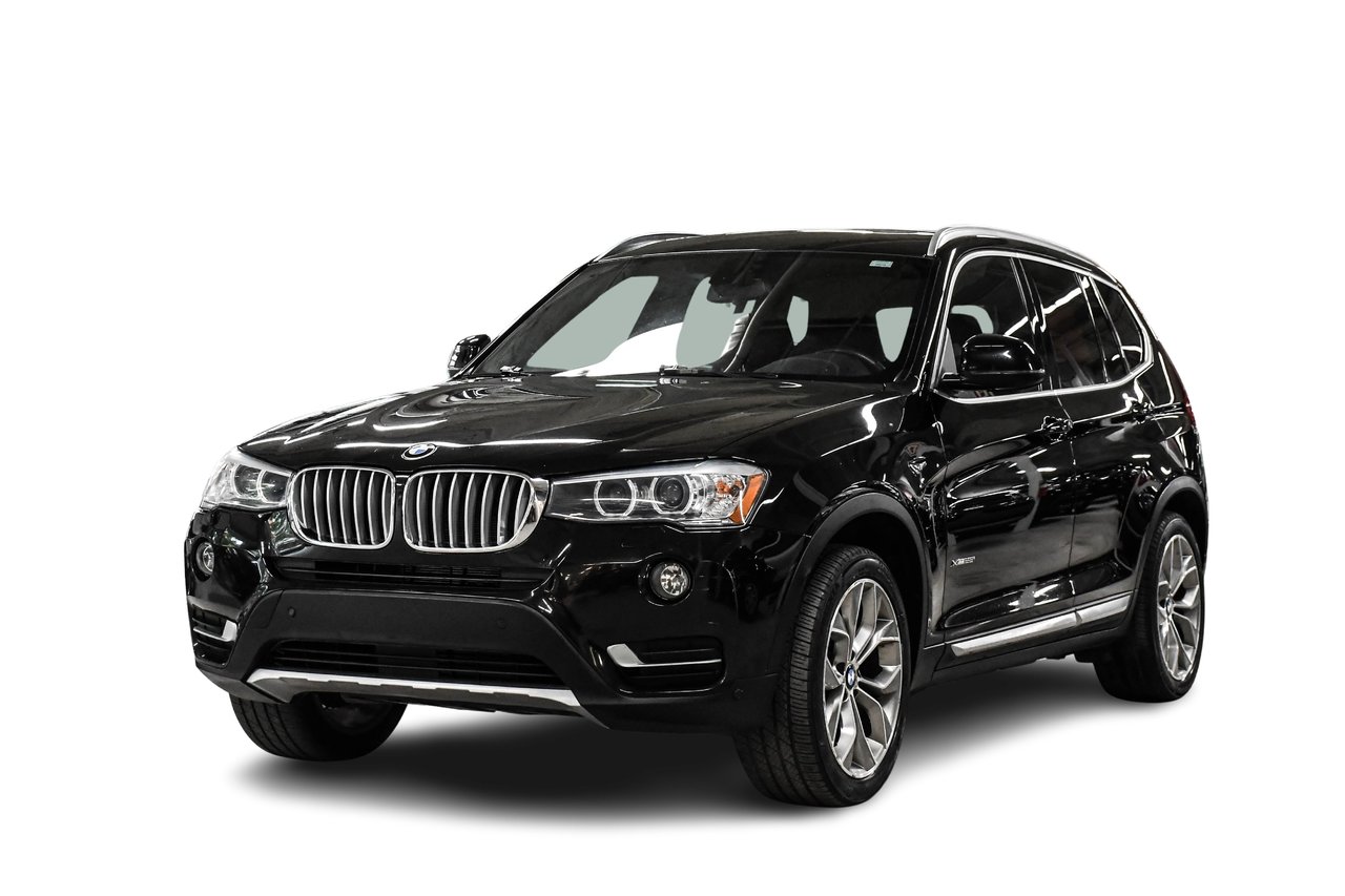 Black 2017 BMW X3 SUV / Crossover All-Wheel Drive Automatic
