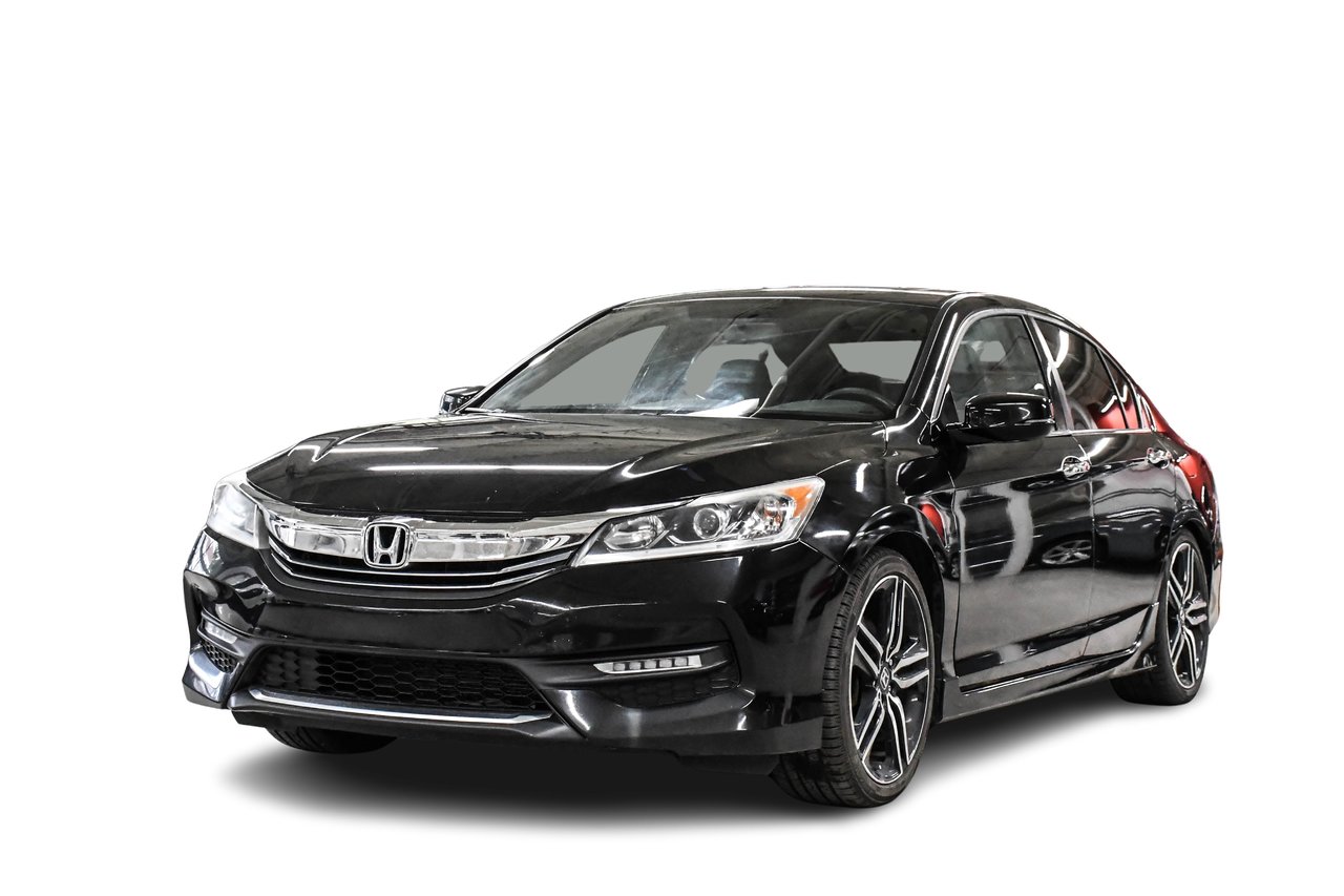 Black 2016 Honda Accord Sedan Front-Wheel Drive Continuously Variable Transmission