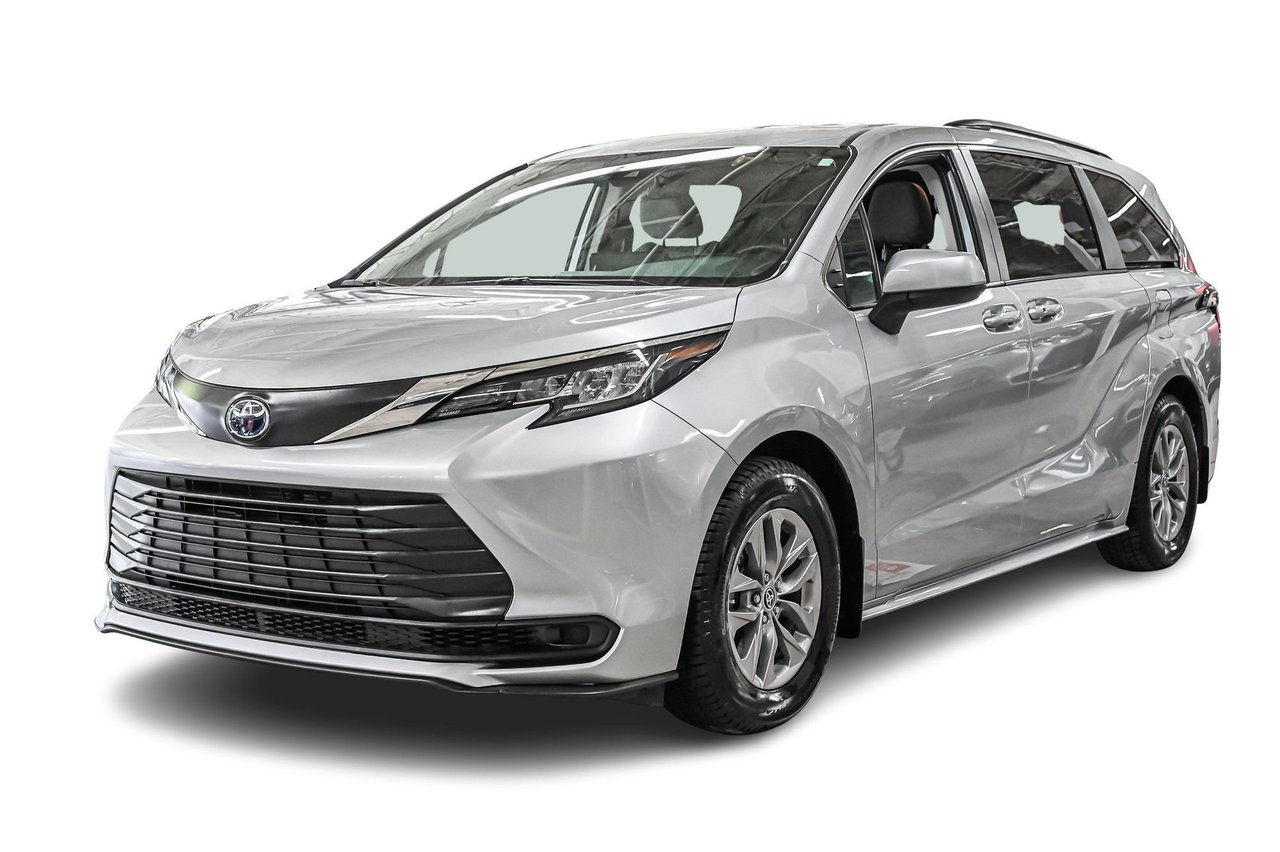 Silver 2022 Toyota Sienna LE 8-Passenger AWD Minivan All-Wheel Drive Continuously Variable Transmission