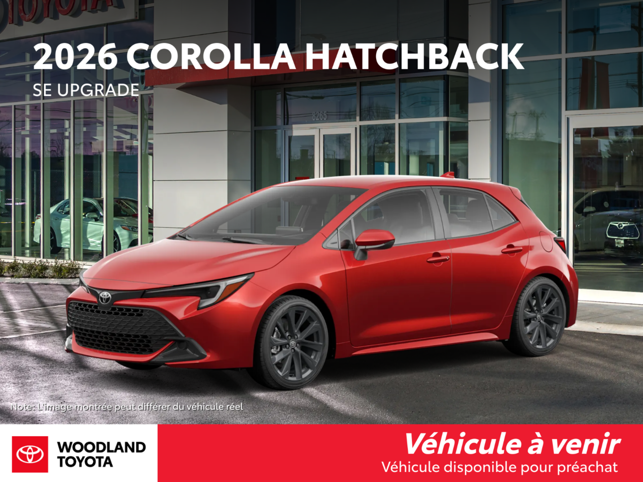 Finish Line Red 2026 Toyota Corolla Hatchback SE Upgrade FWD Hatchback Automatic