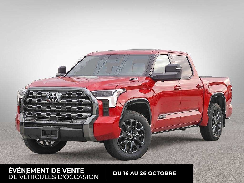 Supersonic Red 2026 Toyota Tundra Hybrid Pickup Truck Four-Wheel Drive Automatic