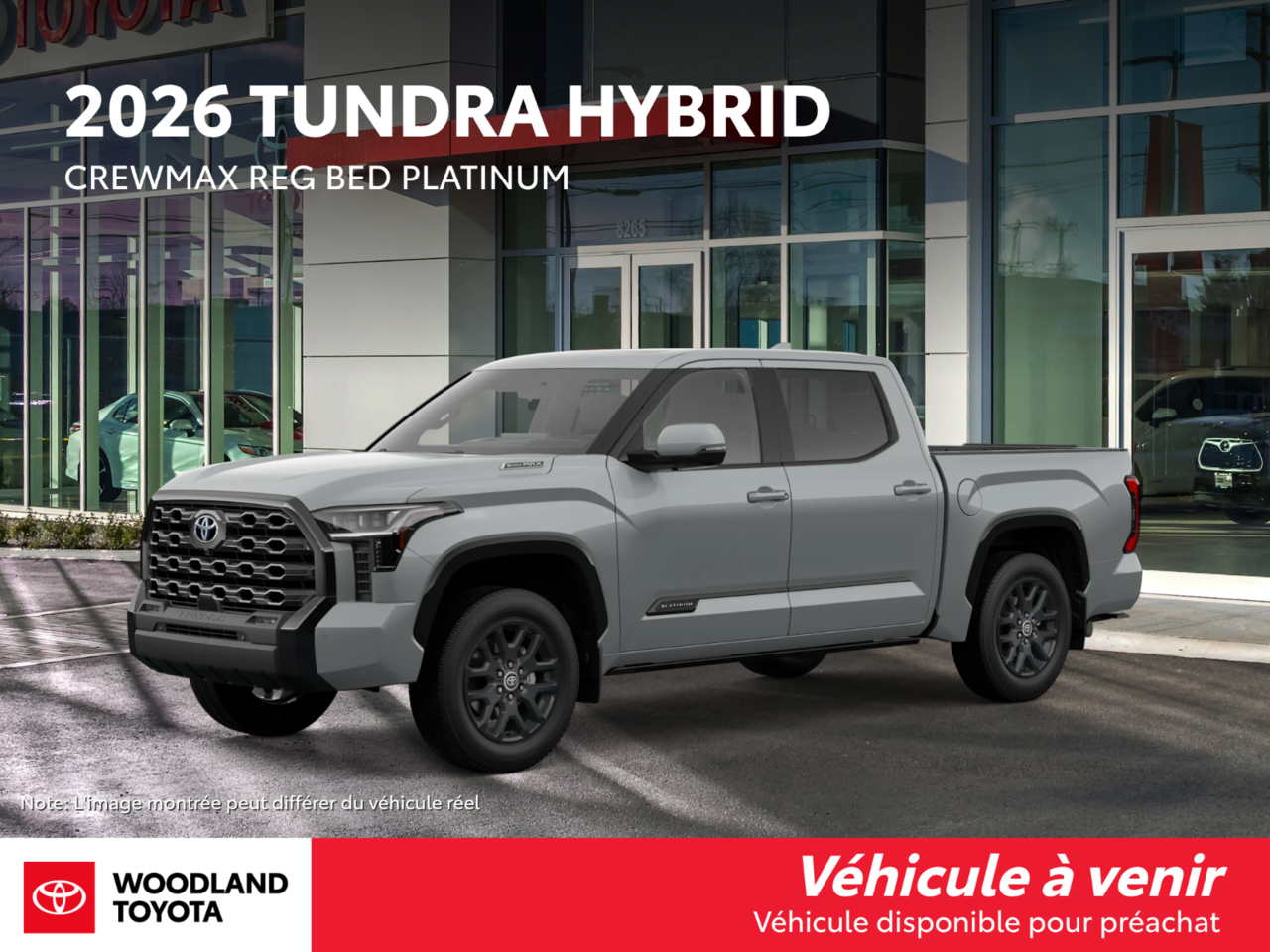 Celestial Silver Metallic 2026 Toyota Tundra Hybrid Pickup Truck Four-Wheel Drive Automatic