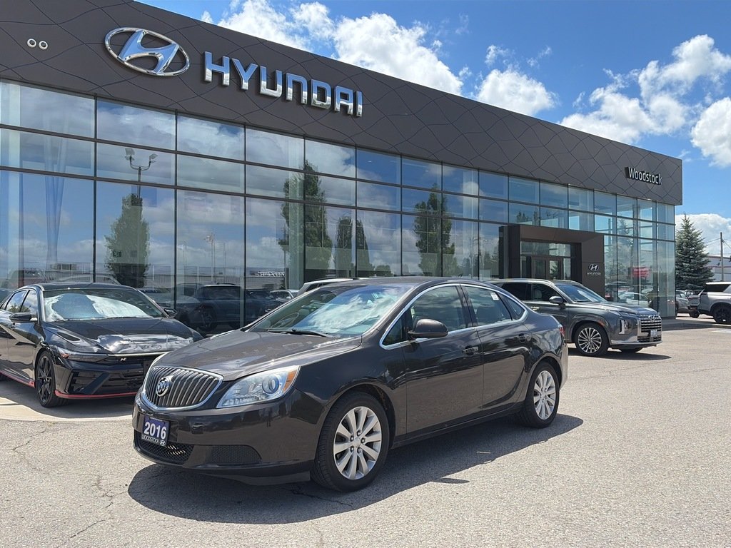 Black 2016 Buick Verano FWD Sedan Front-Wheel Drive Automatic