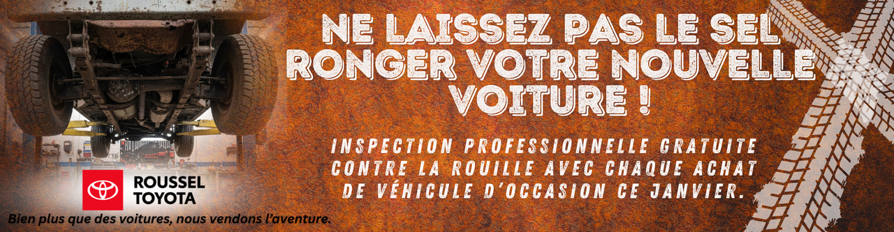 Inspection gratuite contre la rouille ce janvier !