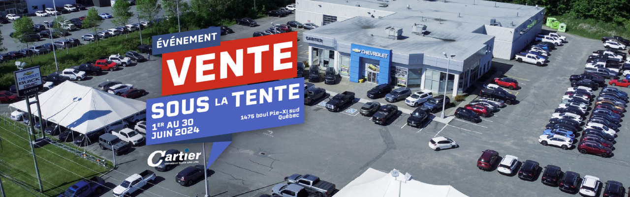 Under the Tent Sale at Cartier Chevrolet