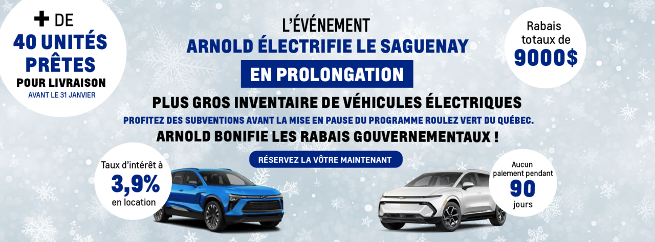 Arnold GM électrifie le Saguenay en prolongation