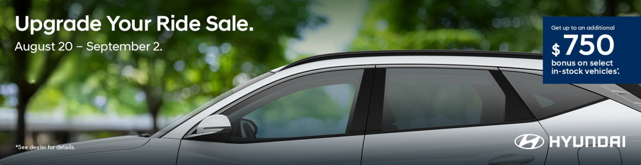 Upgrade Your Ride Sale.