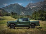 We're In Love With The Tactical Green Metallic Paint Option On The 2022 Nissan Frontier