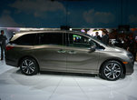 The new 2018 Honda Odyssey launched at the Detroit Auto Show