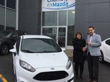 Félicitations madame Hamelin pour votre nouvelle fiesta ST, Chambly Mazda